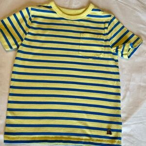 BABY GAP Kids Yellow and Blue Striped Tee